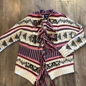 American Eagle Fringe Cardigan